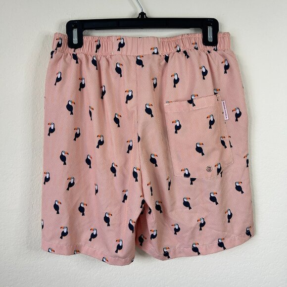 Mosmann Australia Board Shorts Mens Medium Swim Trunks Orange Toucan M - Picture 6 of 8